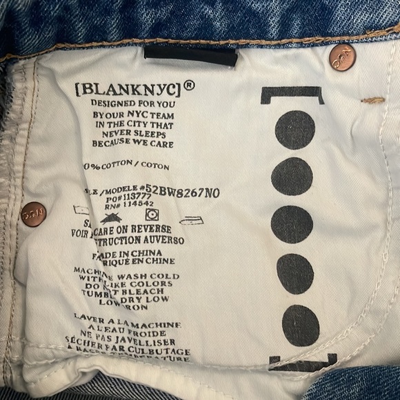 NWOT Blanknyc Jean Shorts sz 27 - Picture 5 of 5